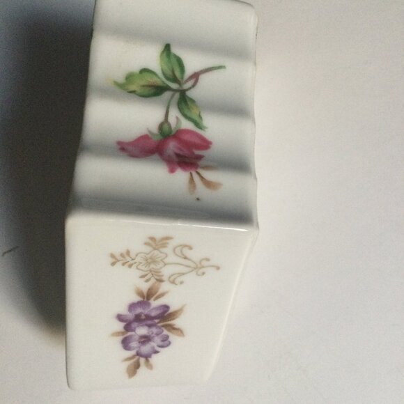 Shafford Japanese hand painted porcelain trinket box lid jar with 2 trinket dish - Picture 8 of 10